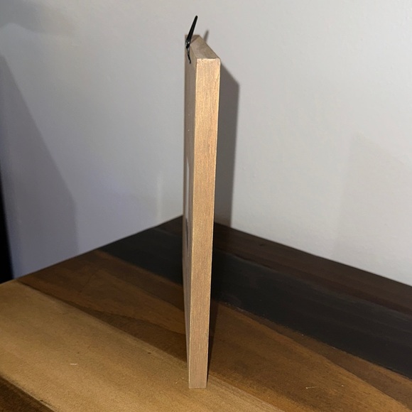 LIMITED TIME $5 ITEM!! Charming Black and White Wall Art with Wooden Frame - Picture 2 of 3